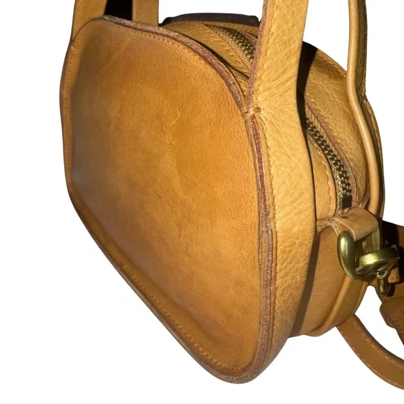 Madewell the Sydney tan crossbody genuine leather handbag EUC - Picture 3 of 13